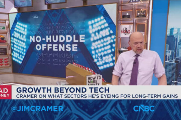 This market’s strength lies in the non-tech growth stocks, Jim Cramer says
