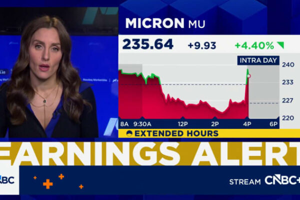 Micron stock pops on earnings blowout as AI memory demand soars