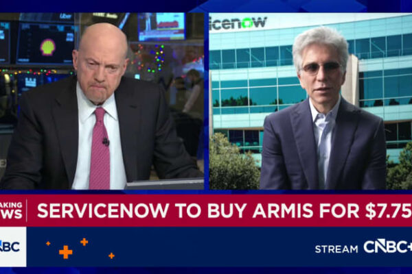 ServiceNow acquiring cybersecurity startup Armis for nearly  billion