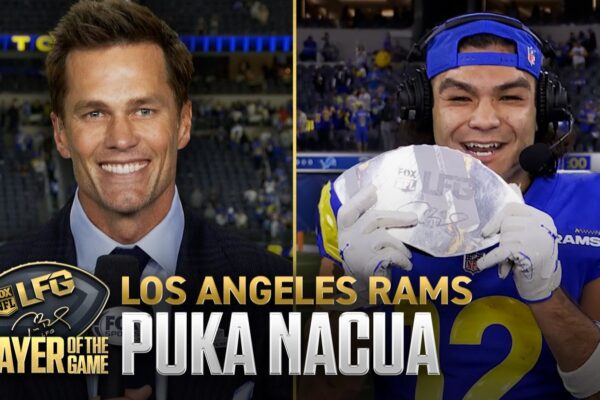 Puka Nacua Wins Tom Brady’s LFG Player of the Game, Draws Larry Fitzgerald Comp