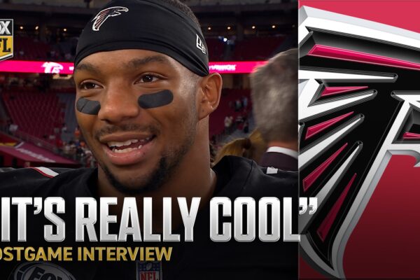 'This is so special' 💪 Falcons' Bijan Robinson after BIG performance in front of family and friends
