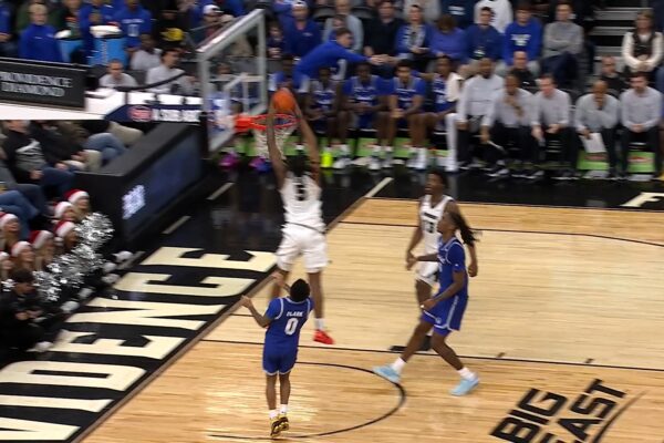 Providence's Jason Edwards finds Jamier Jones for near half-court alley-oop vs. Seton Hall