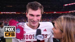 Fernando Mendoza after winning the Big 10 Championship: "It sounds so beautiful" | FOX College Football