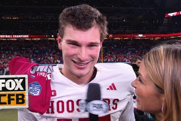 Fernando Mendoza after winning the Big 10 Championship: "It sounds so beautiful" | FOX College Football