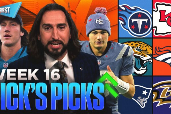 Nick Wright unveils a SHOCKING Week 16 pick for Nick's Picks 👀 | First Things First