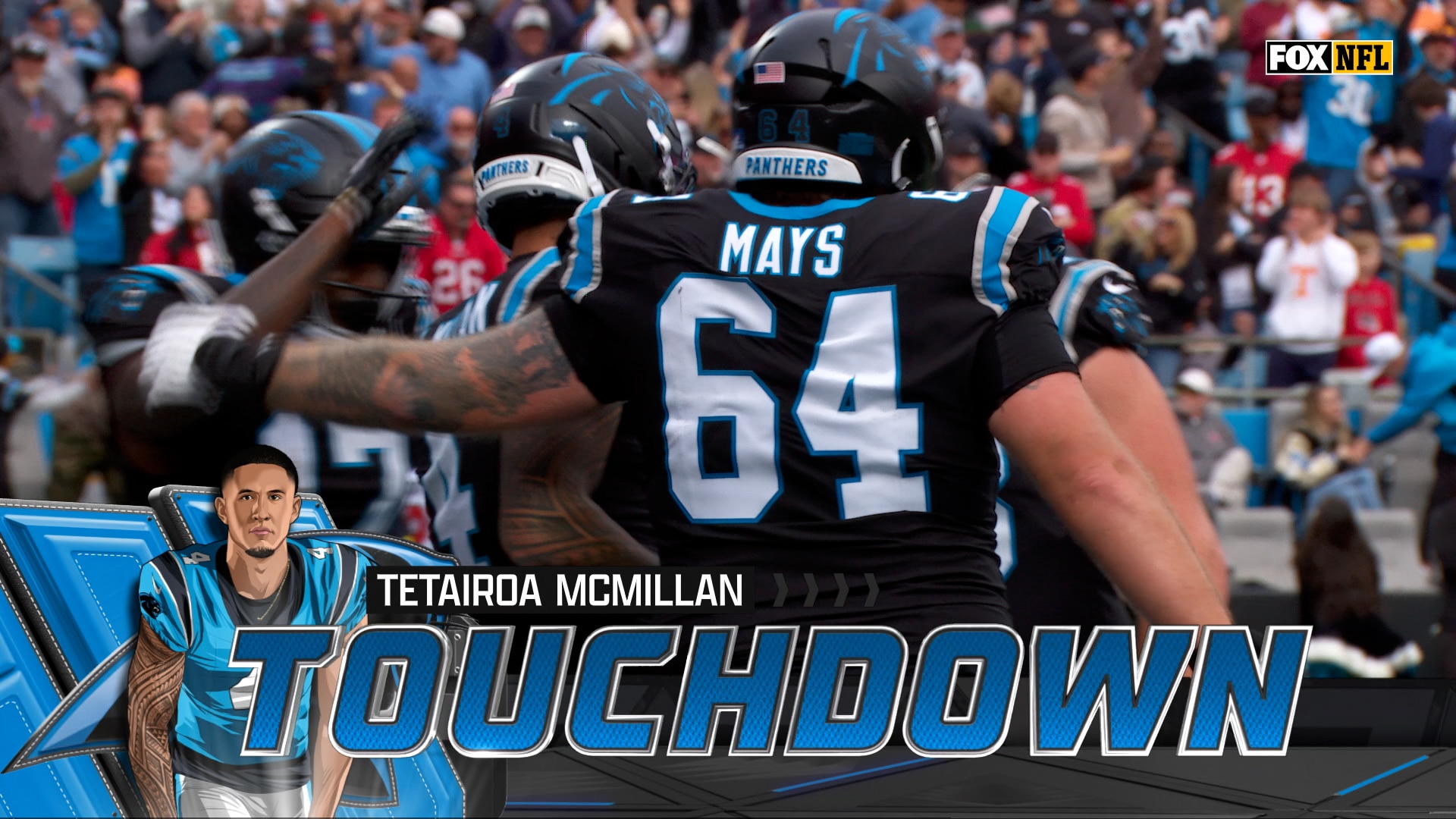 Bryce Young finds Tetairoa McMillan for 22-yard TD to give Panthers a lead over Buccaneers | NFL highlights