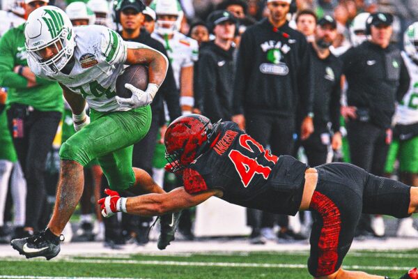 No. 23 North Texas Outlasts San Diego State to Win High-Scoring New Mexico Bowl