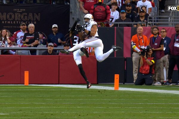 Jacoby Brissett finds Michael Wilson for 32-yard TD, giving Cardinals lead over Falcons | NFL Highlights
