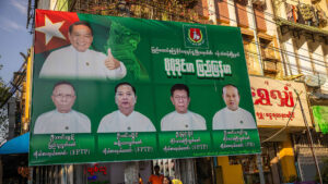 Military-backed party in Myanmar takes lead in first phase of polls