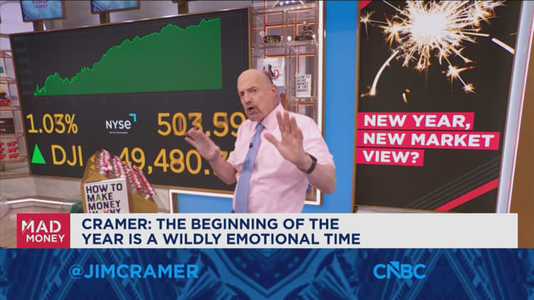 Cramer says January rally emotional and warns against chasing momentum