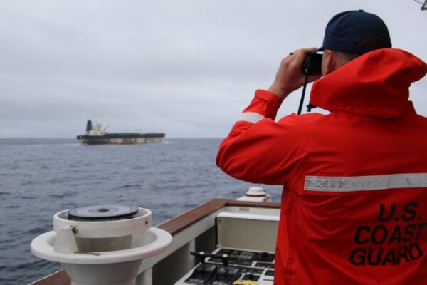 Oil ship seized by U.S. over Venezuela ban newly listed under Russian flag