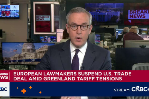 European lawmakers suspend U.S. trade deal amid Greenland tariffs