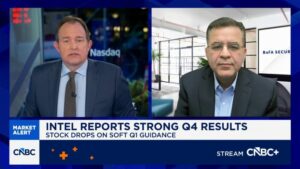 Intel stock drops 14% as manufacturing troubles overshadow earnings