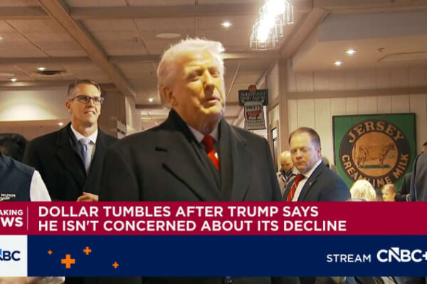 Dollar worst one-day rout since April. Trump says hasn’t fallen too low