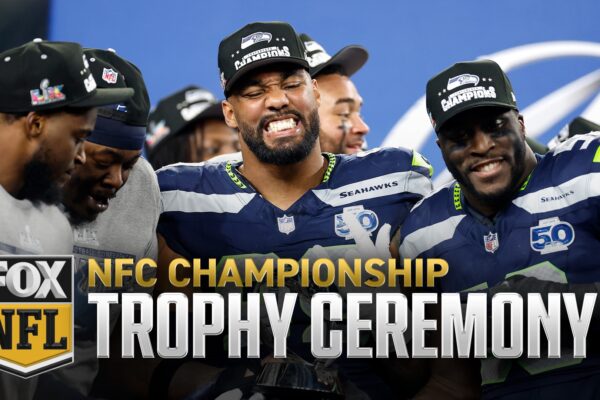 Seattle Seahawks' NFC Championship Trophy Ceremony | NFL on FOX