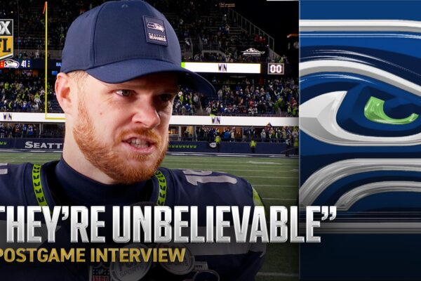 Sam Darnold on getting FIRST playoff win 💪 Credits Defense in Seahawks' blowout victory over 49ers