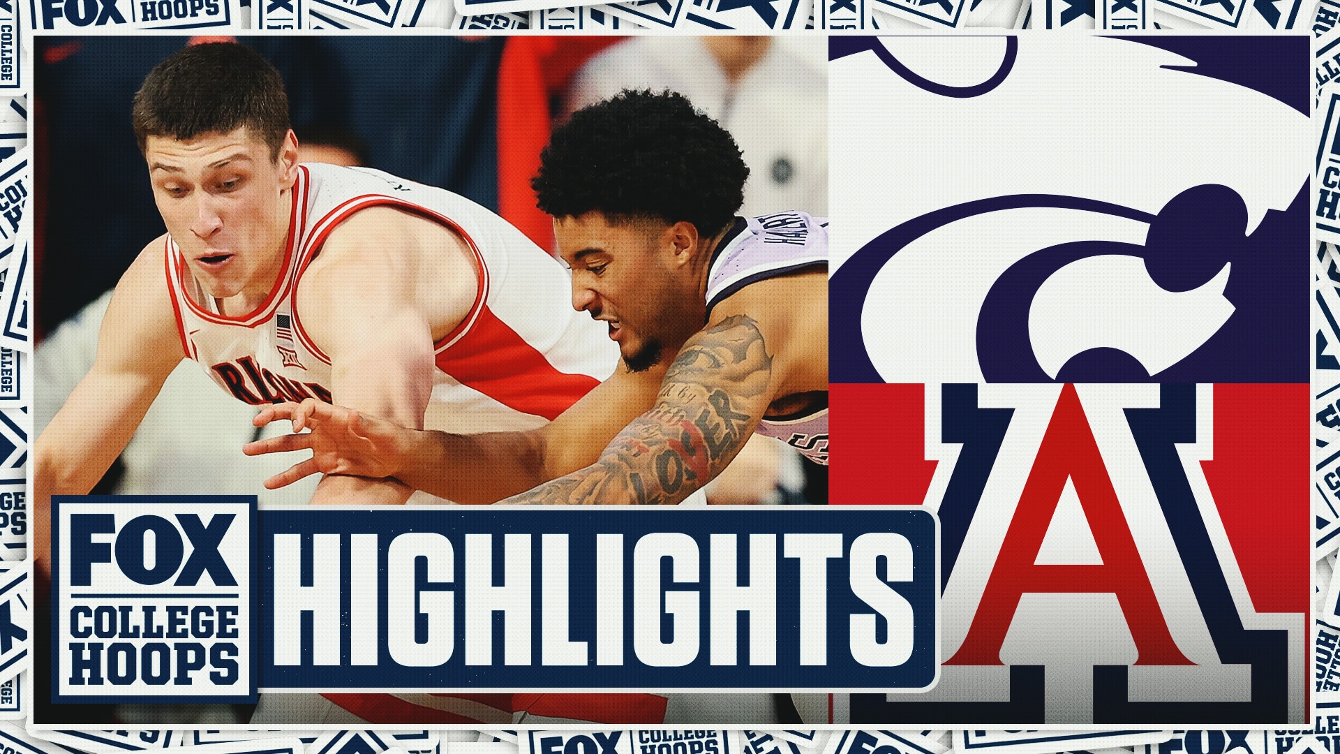 Kansas State Wildcats vs. No. 1 Arizona Wildcats Highlights 🏀 FOX College Hoops