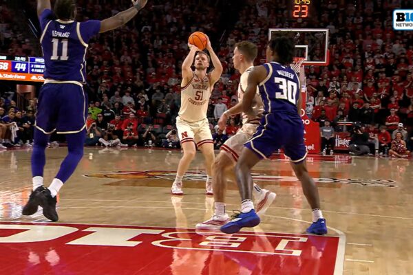Rienk Mast Buries a Three, Extending Nebraska’s Commanding Lead Over Washington