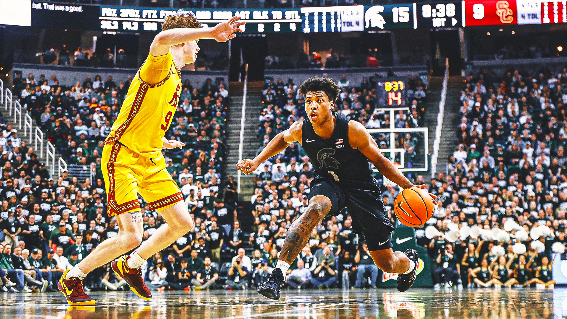 No. 12 Michigan State Routs USC, Hands Trojans 1st Back-to-Back Losses This Season