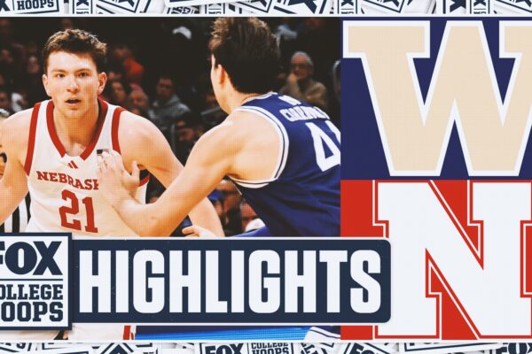 Washington Huskies vs. No. 7 Nebraska Cornhuskers Highlights 🏀 FOX College Hoop