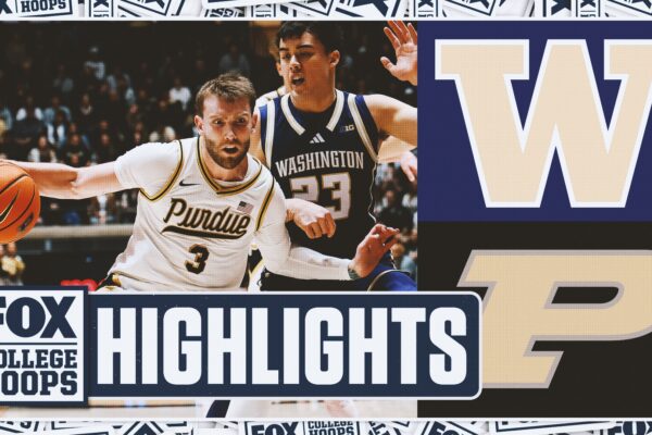 Washington Huskies vs. No. 5 Purdue Boilermakers Highlights | FOX College Hoops