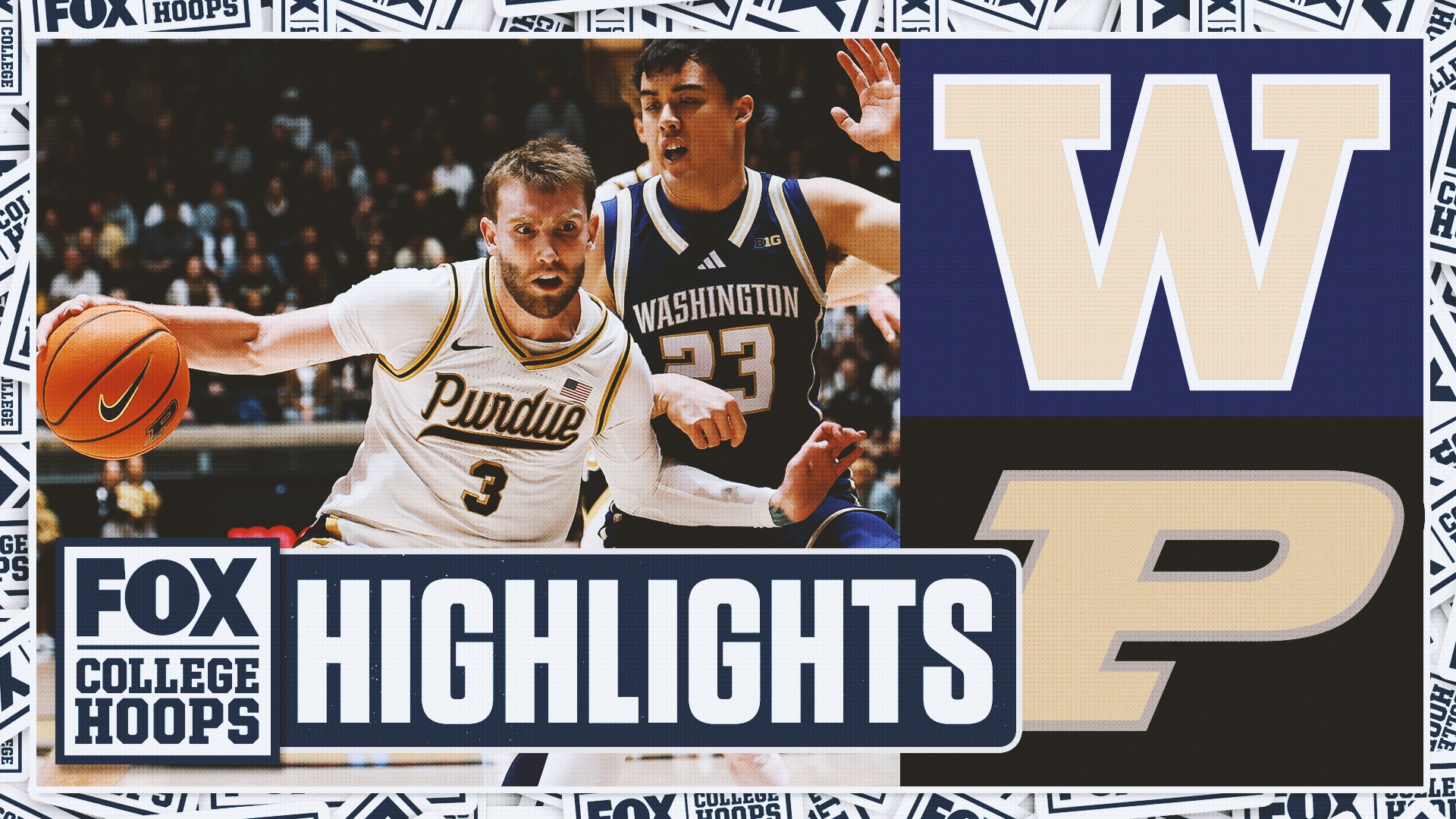 Washington Huskies vs. No. 5 Purdue Boilermakers Highlights | FOX College Hoops