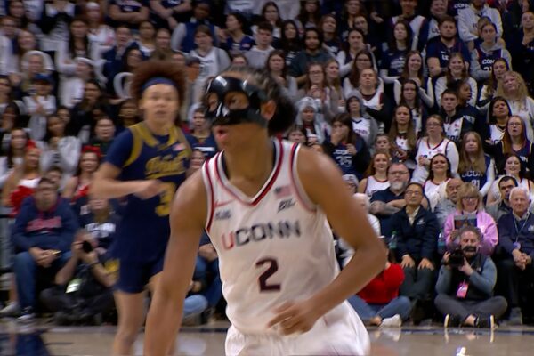 UConn’s KK Arnold Attacks the Rim for And-One Finish vs. Notre Dame