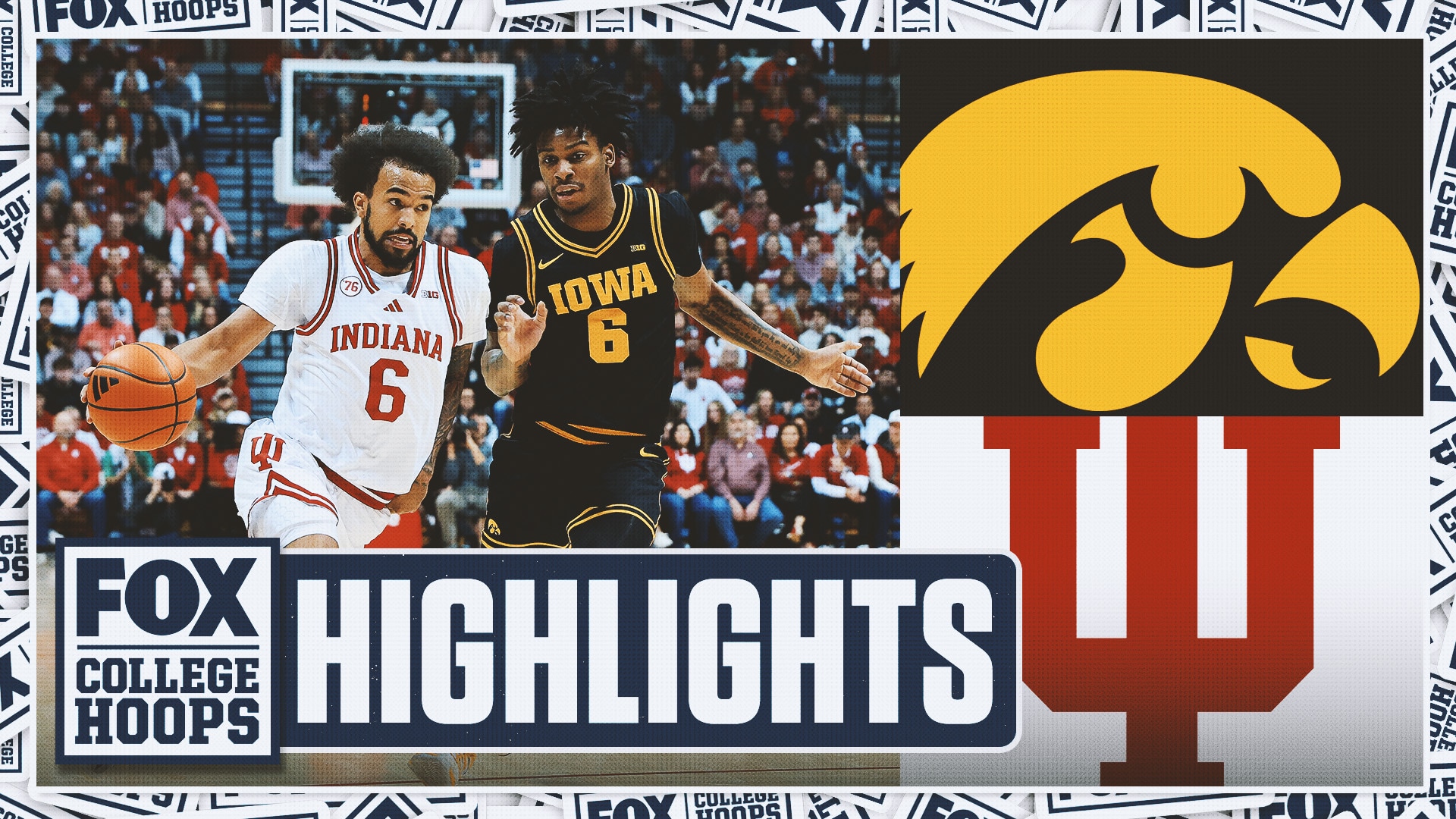 Iowa Hawkeyes vs. Indiana Hoosiers Highlights 🏀 FOX College Hoops