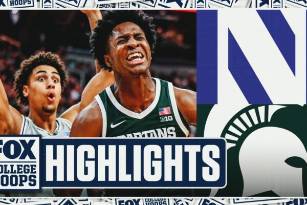 Northwestern Wildcats vs. No. 12 Michigan State Spartans Highlights 🏀 FOX College Hoops