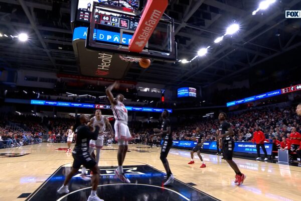 Houston's Joseph Tugler HAMMERS putback dunk to seal win over Cincinnati