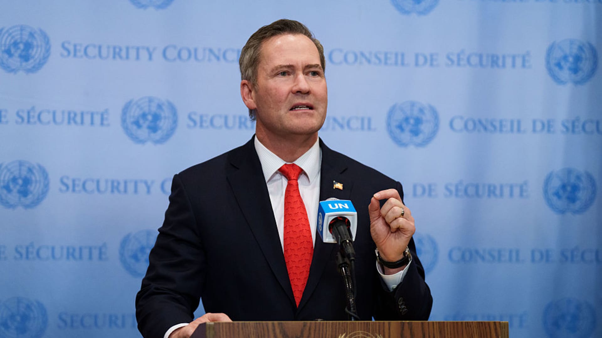 U.S. plans initial payment towards billions owed to the UN, Waltz says