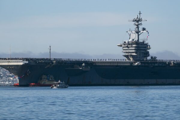 U.S. military shoots down Iranian drone that ‘aggressively approached’ aircraft carrier