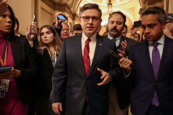 GOP anxiety over Trump tariffs tests Speaker Johnson in upcoming vote