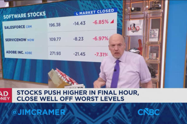 AI disruption fears rock software stocks again. How Jim Cramer is navigating the sell-off