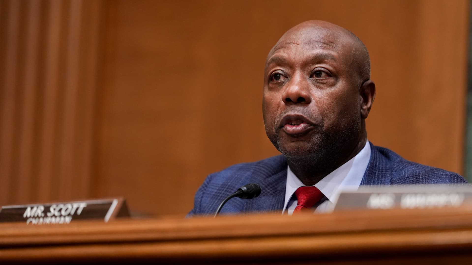 GOP Sen. Tim Scott says Fed Chair Powell committed no crime