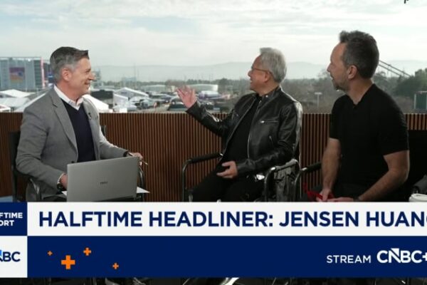 Nvidia rises 7% as CEO says 0 billion capex buildout is sustainable