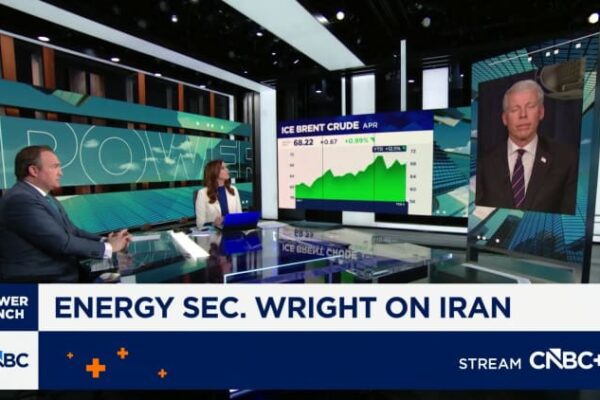 Trump holds leverage over Iran thanks to low oil prices, Energy Secretary says