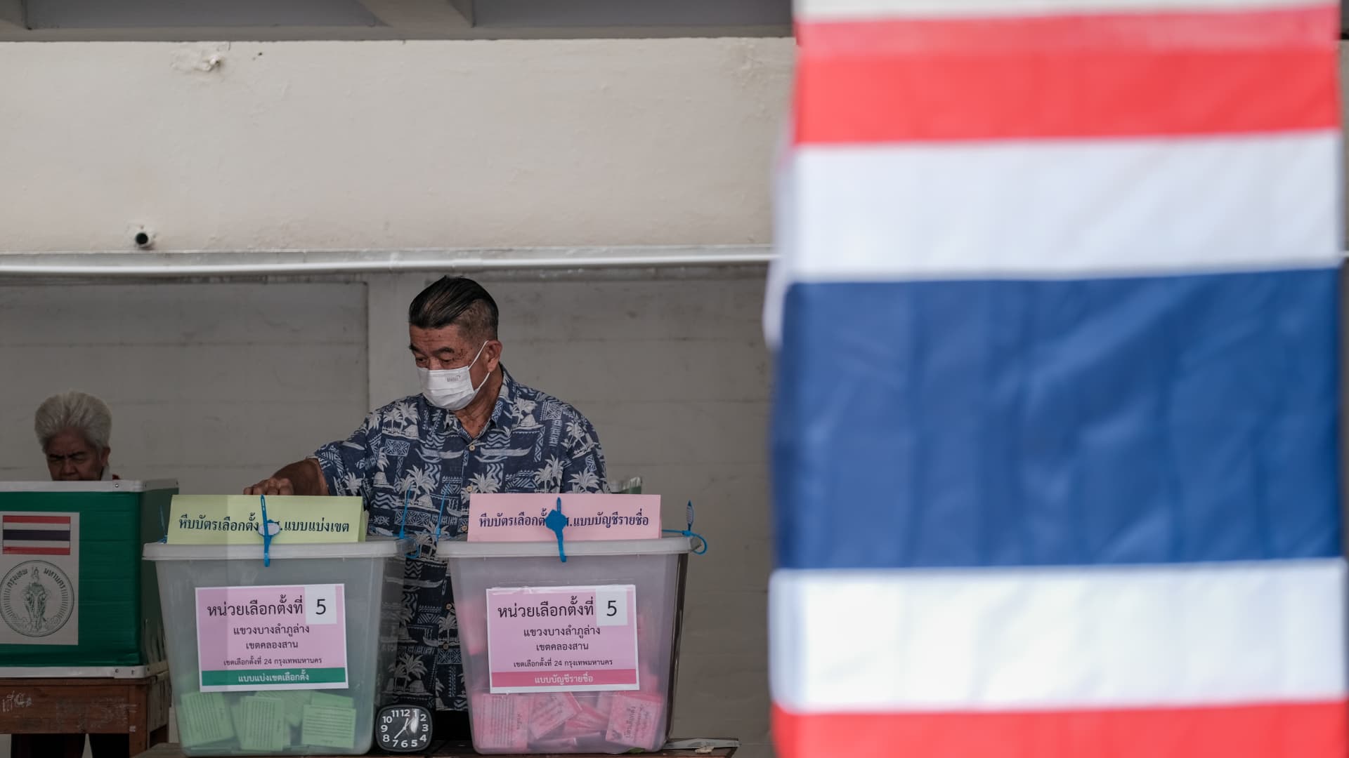 Thailand votes in three-way race as risk of instability looms