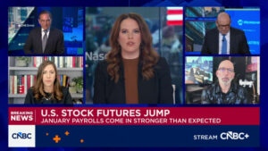 U.S. Treasury yields: strong January jobs report