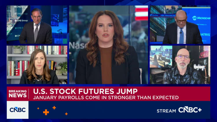 U.S. Treasury yields: strong January jobs report