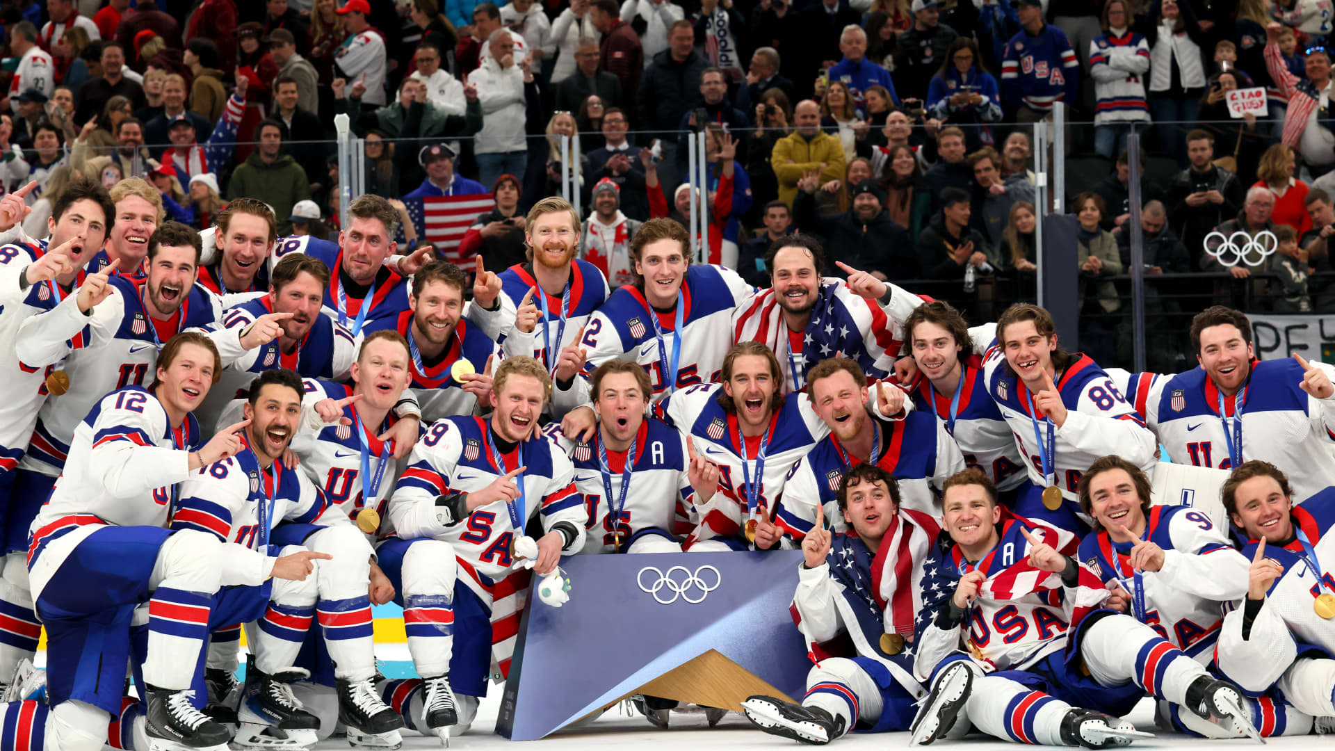 U.S. beat Canada to win the gold in Olympic men’s ice hockey