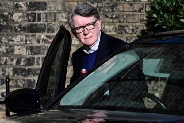 Peter Mandelson arrested in London