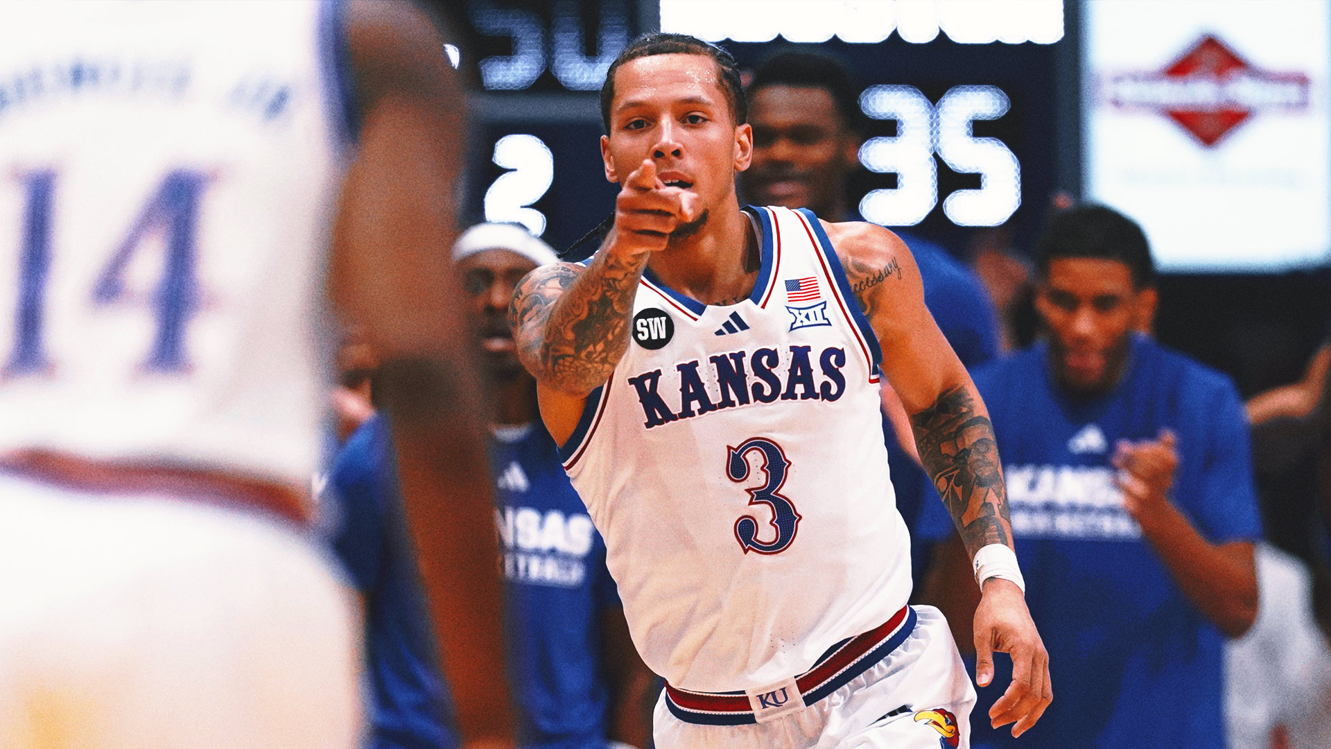 Tre White Leads No. 14 Kansas Over No. 5 Houston For Cougars’ 3rd Straight Loss