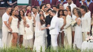 Yes, there was a real wedding during Bad Bunny’s Super Bowl halftime show