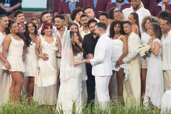 Yes, there was a real wedding during Bad Bunny’s Super Bowl halftime show