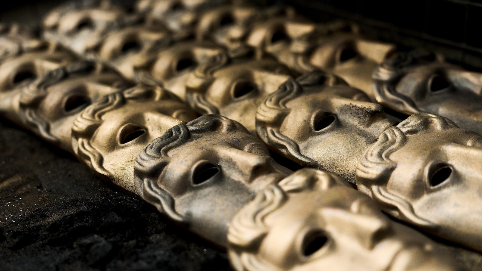 How the coveted bronze BAFTA mask trophies are made