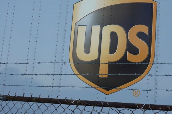 Play defense by buying options on this package delivery giant