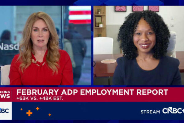 Private companies added 63,000 jobs in February, January revised to just 11,000 additions, ADP says