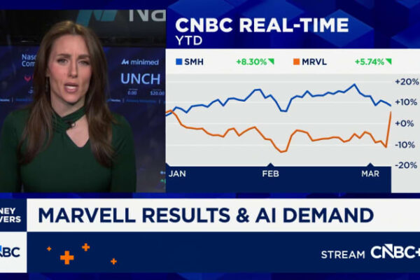 Marvell shares surge 18% as CEO points to continuing AI demand