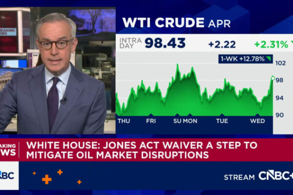 Trump waives U.S. shipping law for 60 days to steady oil market